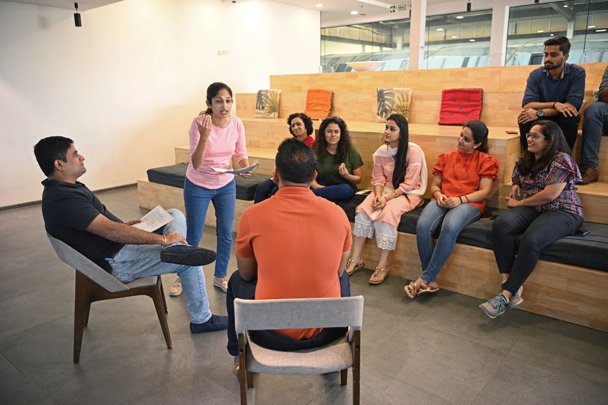 school classroom students teacher modern India